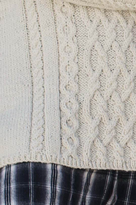 Irina Cable knitting. Sweater.