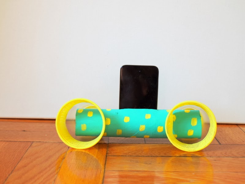 Easy to make Cardboard Roll ipod speakers