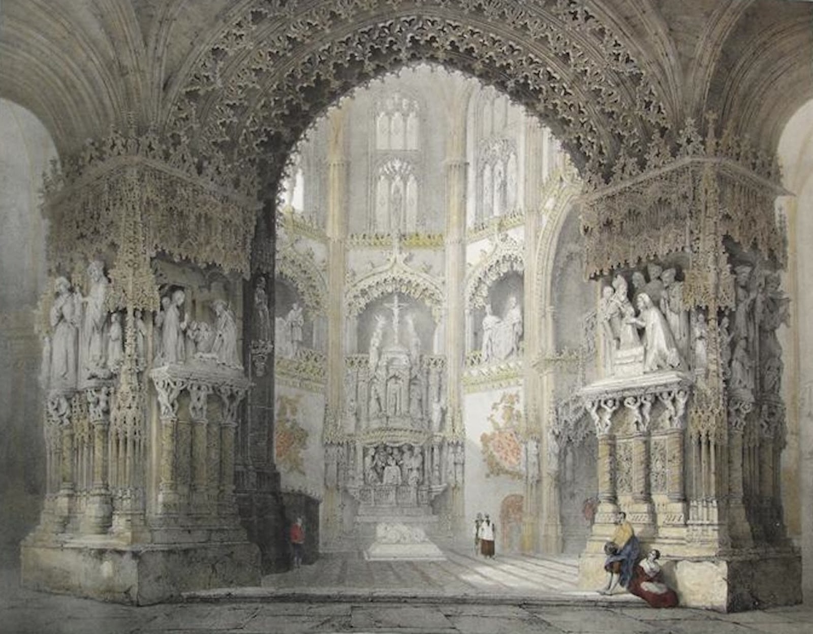 Искусство средних веков живопись и архитектура. Архитектура Испании 1850.