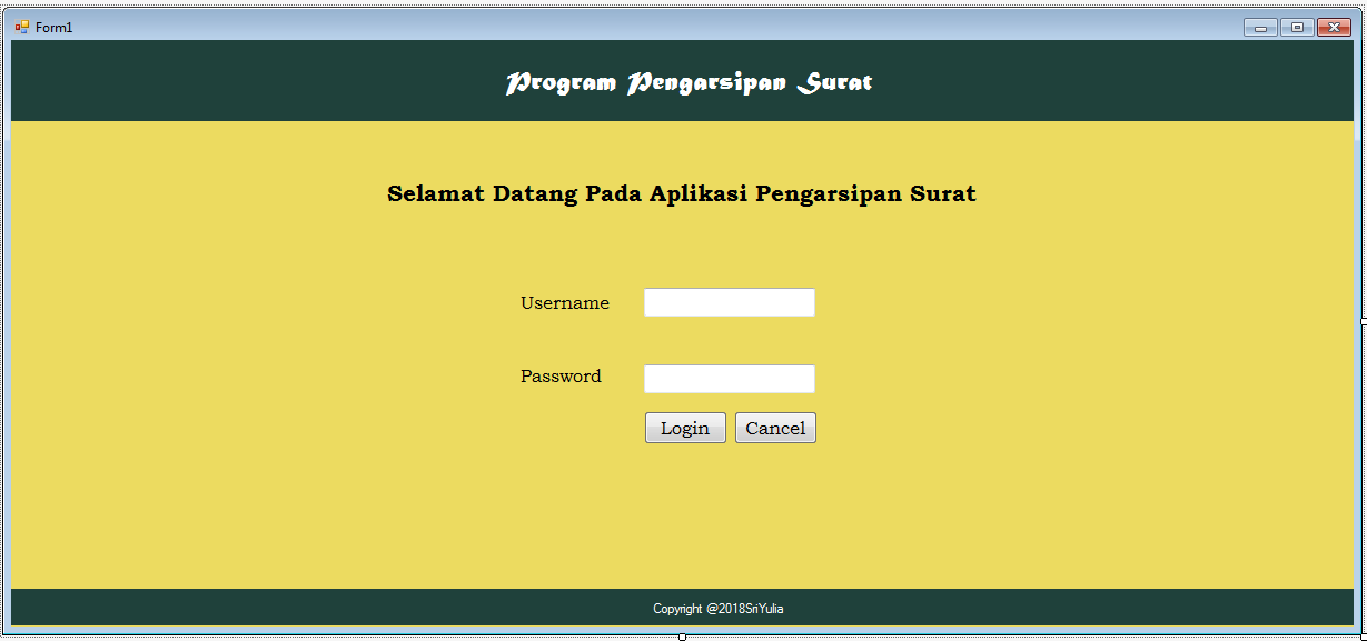 Surat Menyurat Pemrogramman C Menggunakan Database Accses