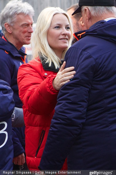 Crown Princess Mette-Marit of Norway attends the FIS Nordic World Cup