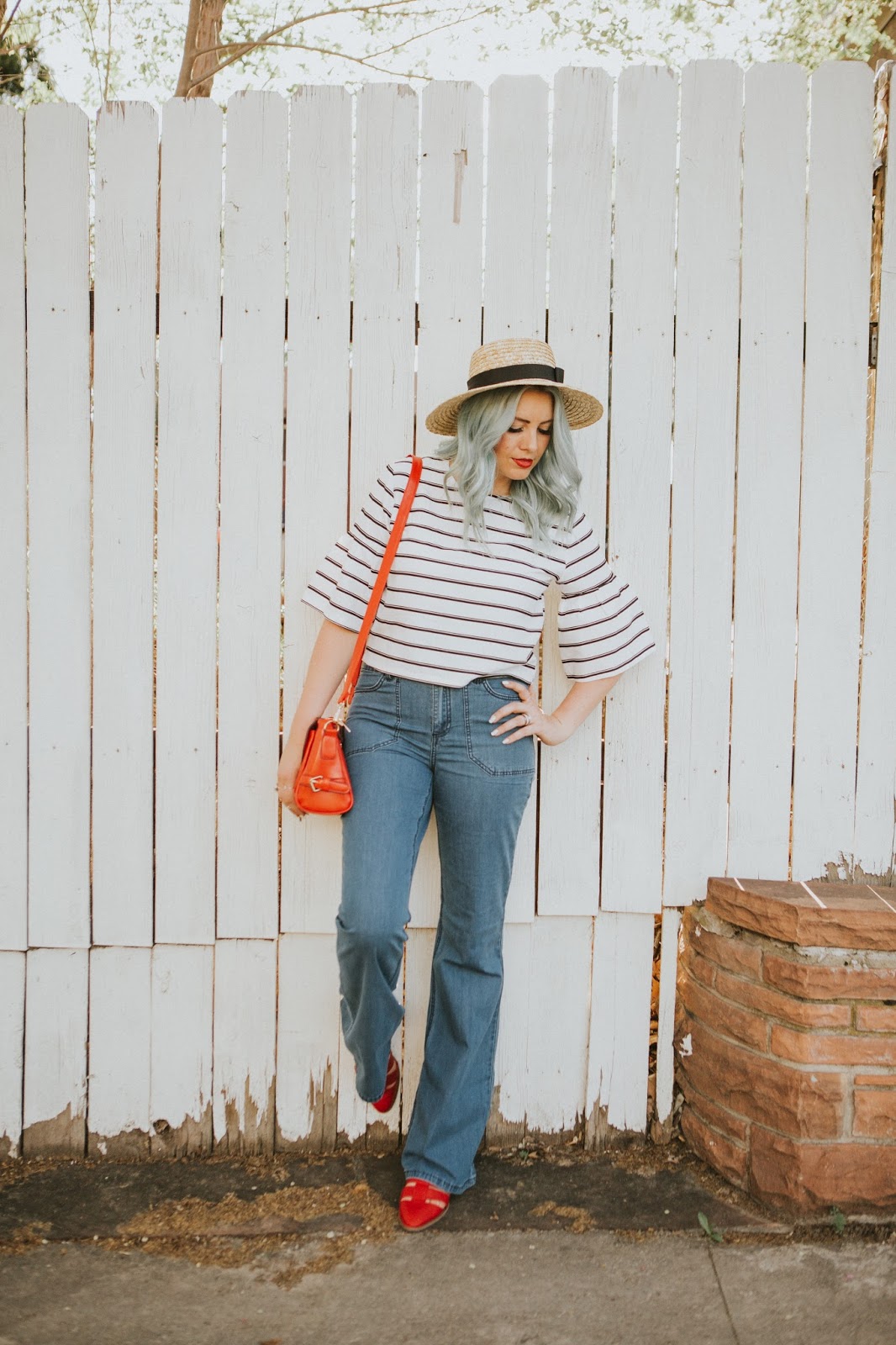 Nautical outfit, Utah Fashion Blogger, Stripes