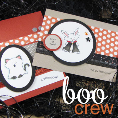 Halloween Cards - Boo Crew stamp set by Newton's Nook Designs