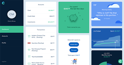 Clarity Money app for tracking expenses