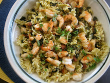 Pasta with Shrimp Kale and Andouille Sausage