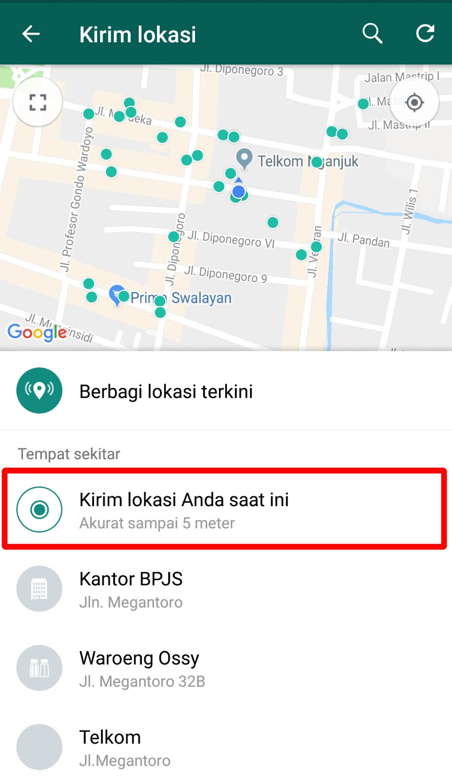 Cara Share Lokasi di WhatsApp Kepada Teman SIAP UJIAN