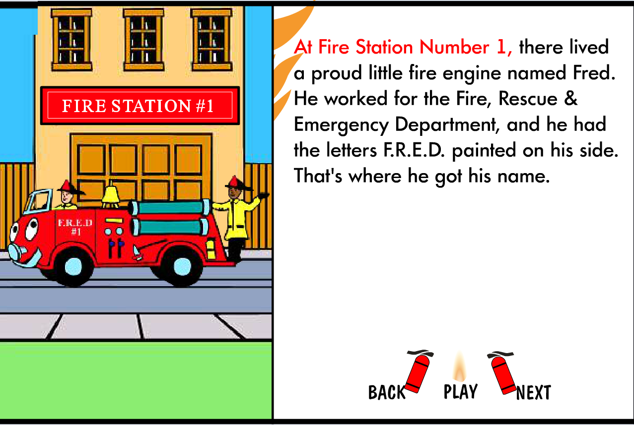 30 - Fire Engine Fred Saves The Day - English for Kids