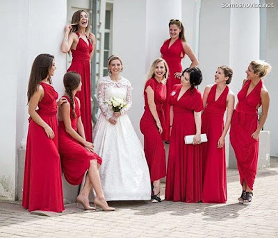 Vestidos de Damas de Honor Rojo Vestidos de Damas de Honor Rojo