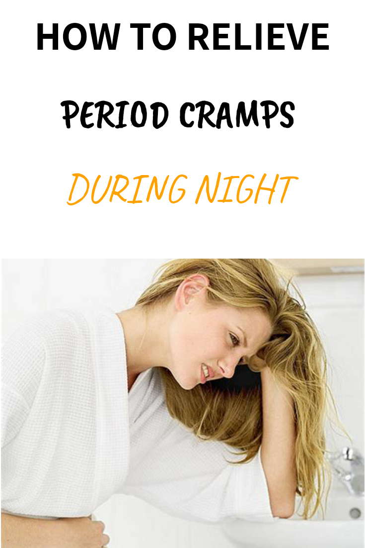 How can you reduce your period menstrual cycle pain at sleep