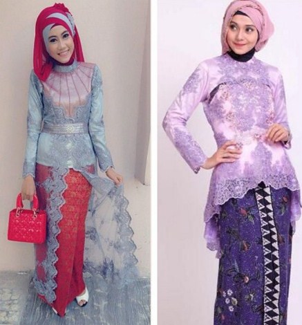 30+ Desain Model Baju Kebaya Muslim Brokat Modern Pesta ...