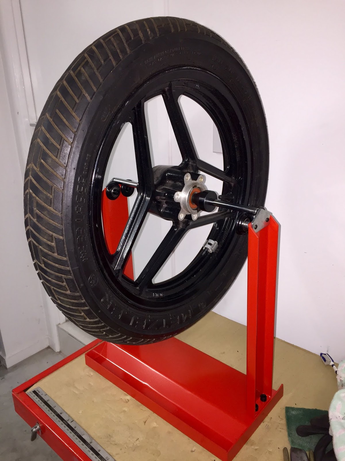 BikeTech7 Balancing Motorcycle Wheels At Home.