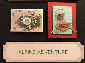 Stampin' Up! Alpine Adventure  ~ Christmas ~ 2018 Holiday Catalog Sneak Peek ~ Alaska Cruise Display Board