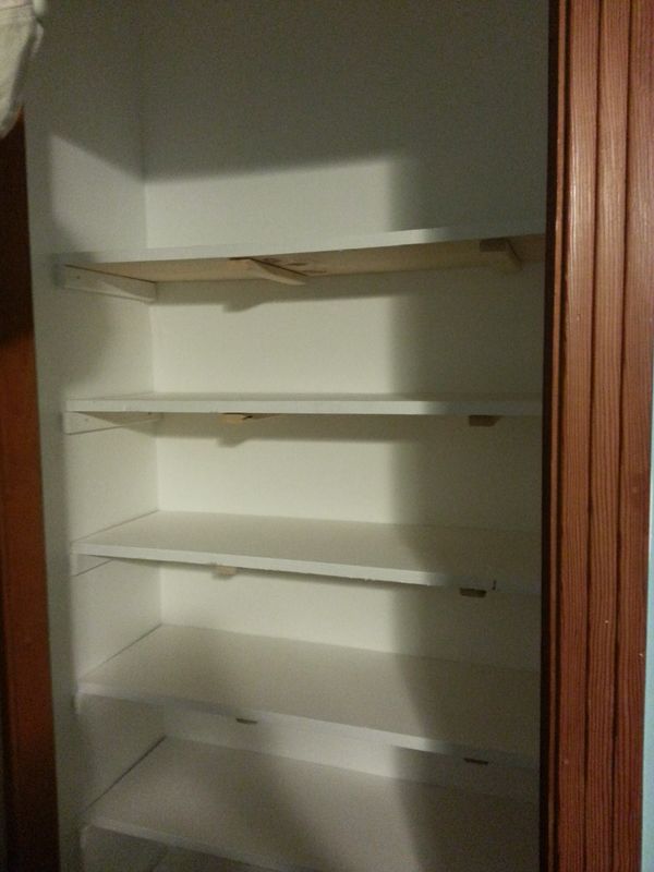 Noll Life Shelves in the Closet What a Happy Thought Indeed!