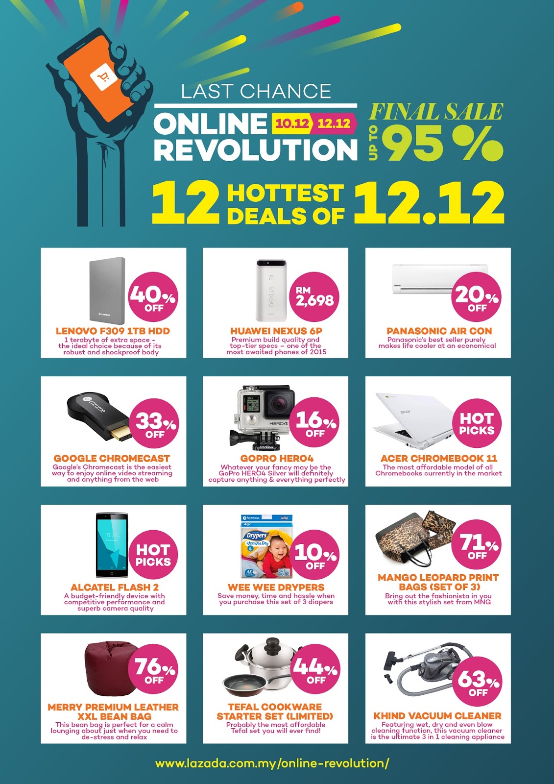 Hottest Deal on 12 December Sale Infographic