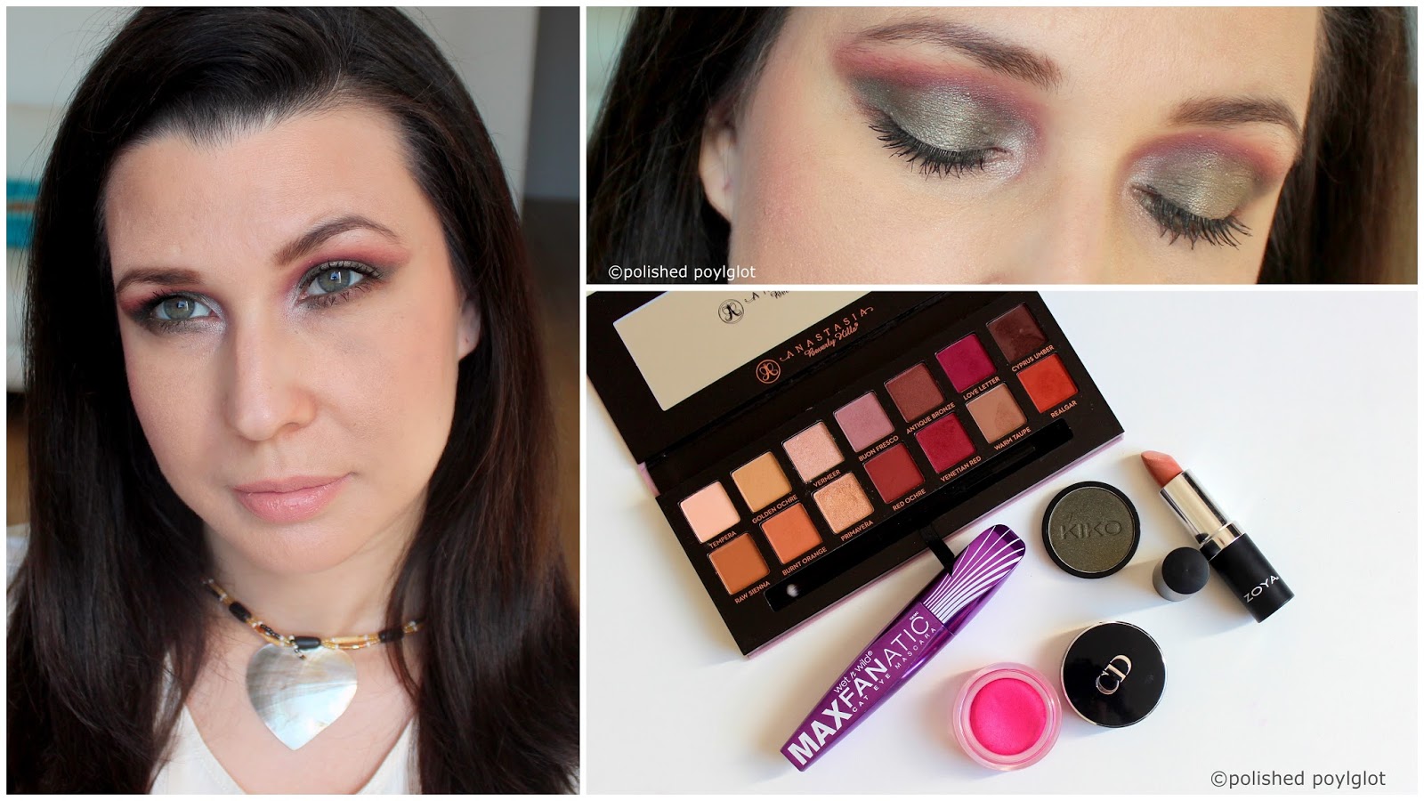 Makeup │ Look in Khaki and Magenta [Monday Shadow Challenge] / Polished ...