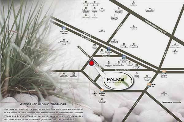 Palms @ Sixth Avenue Location Map
