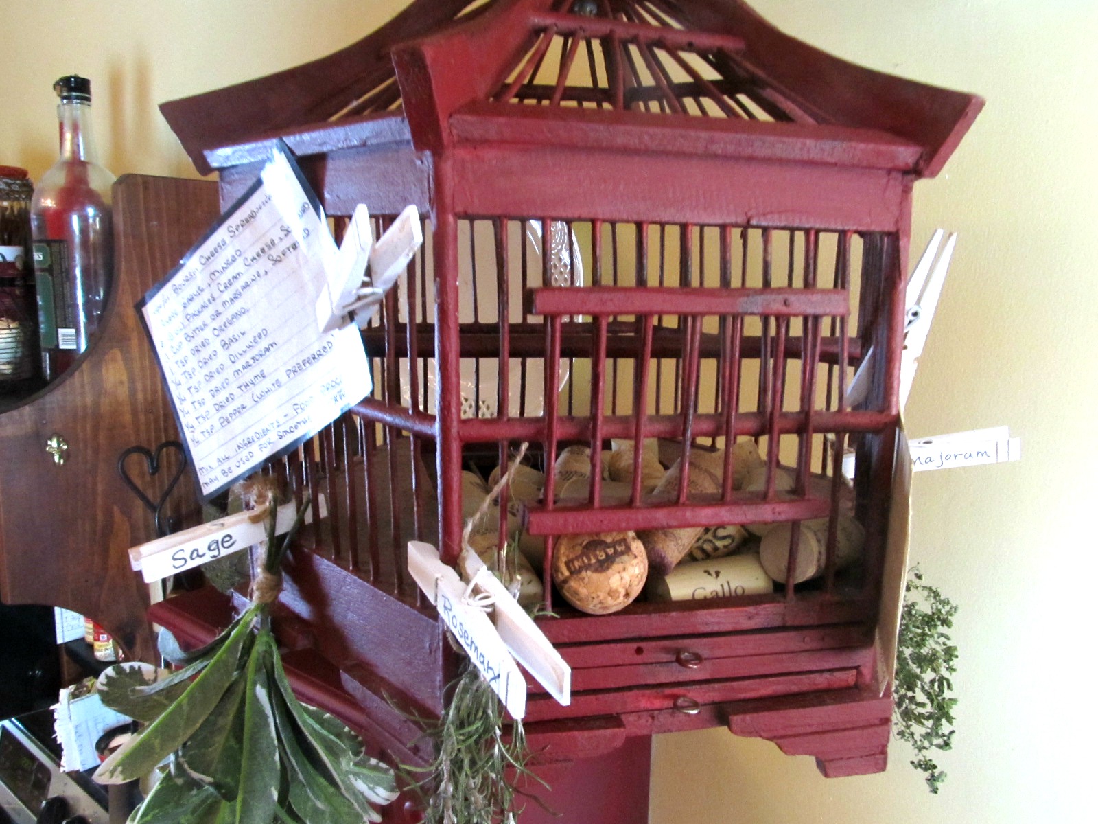 Sweet Inspirations by JP designs My Bird Cage Kitchen Organizer