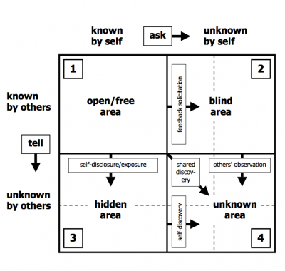 my self reflection using johari windows Journal activity: compare your johari windows journal activity: who group activity: guidelines for self-disclosure—disclosing group activity: group activity: observing self awareness, self esteem, and self disclosure. my self reflection using johari windows Journal activity: compare your johari windows journal activity: who group activity: guidelines for self-disclosure—disclosing group activity: group activity: observing self awareness, self esteem, and self disclosure.