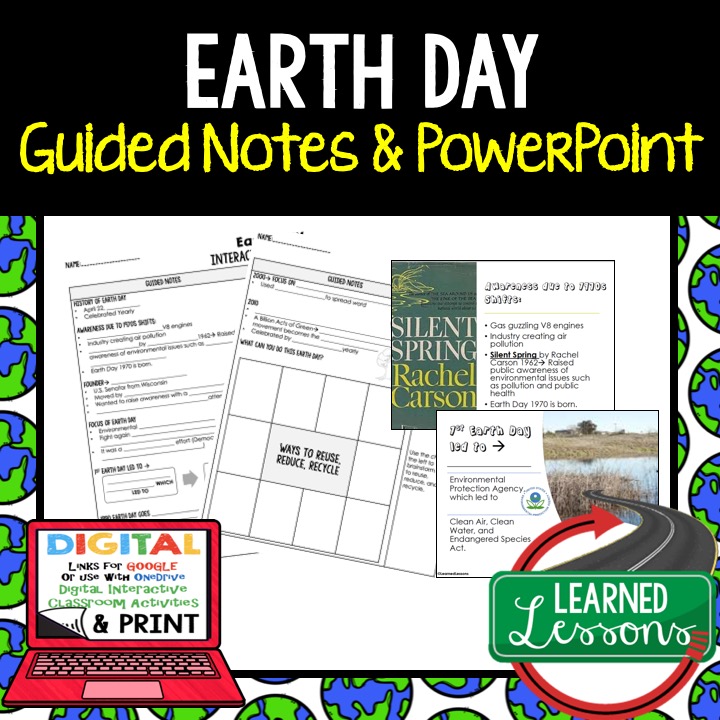 Earth Day Awareness Activities - Learned Lessons Teaching Materials