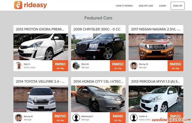 Rideasy Malaysia’s First Online Car Sharing Marketplace