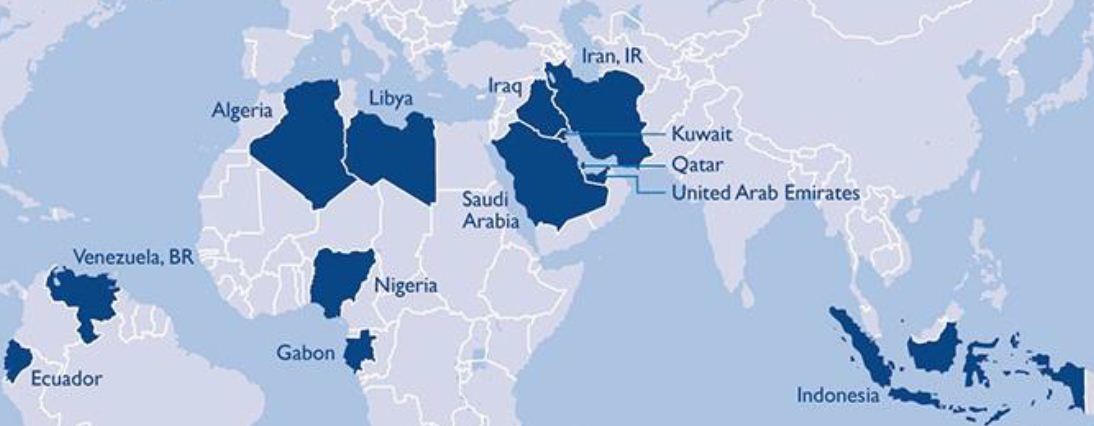 Организация опек год. Организация стран – экспортеров нефти (ОПЕК) карта. Страны входящие в ОПЕК на карте. Страны Африки входящие в ОПЕК. Страны Африки входящие в ОПЕК на карте.