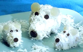 Cupcakes de osos polares. Tutorial. 
