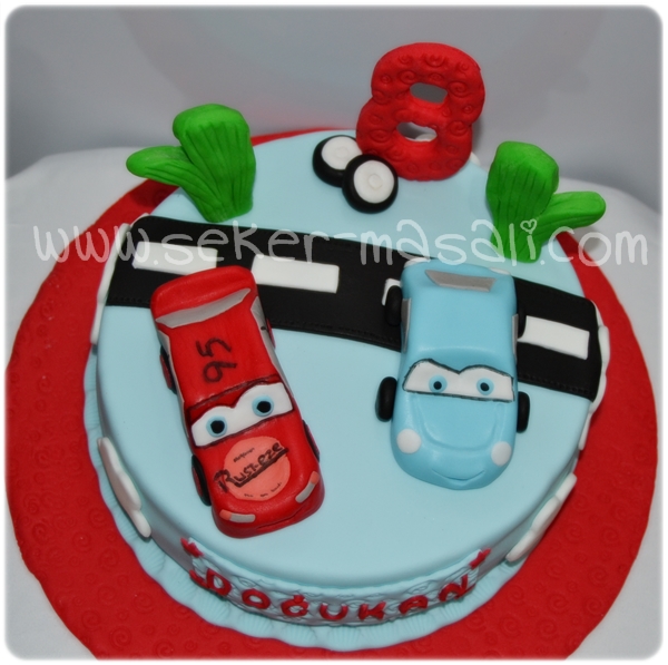 şeker masalı Şimşek Mc Queen Pasta