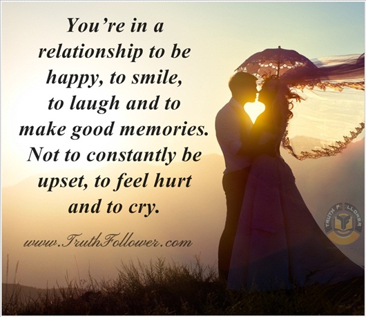 You’re in a relationship to be happy