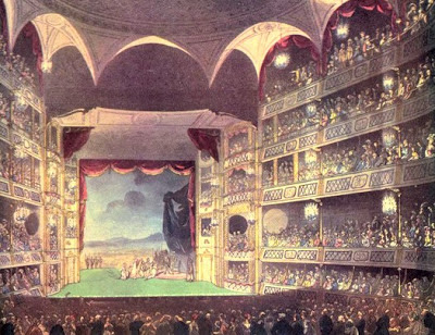 Theatre Royal, Drury Lane, from The Microcosm of London (1808-10) 