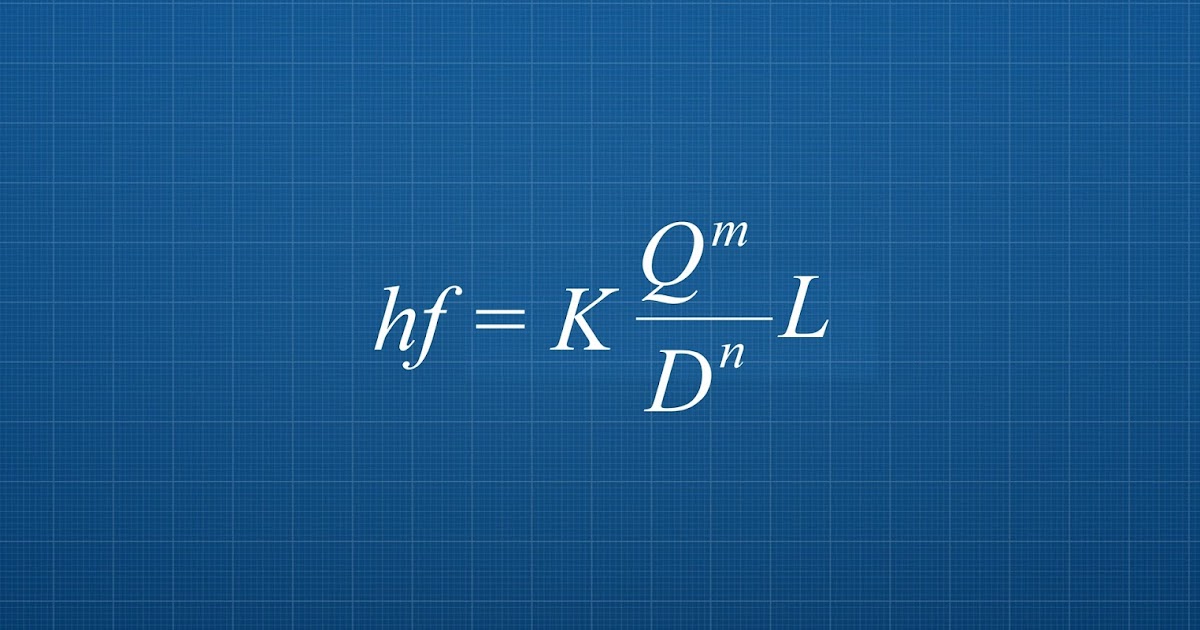 Cuál fórmula seleccionó para cálculo de la pérdida de por fricción en tuberías?