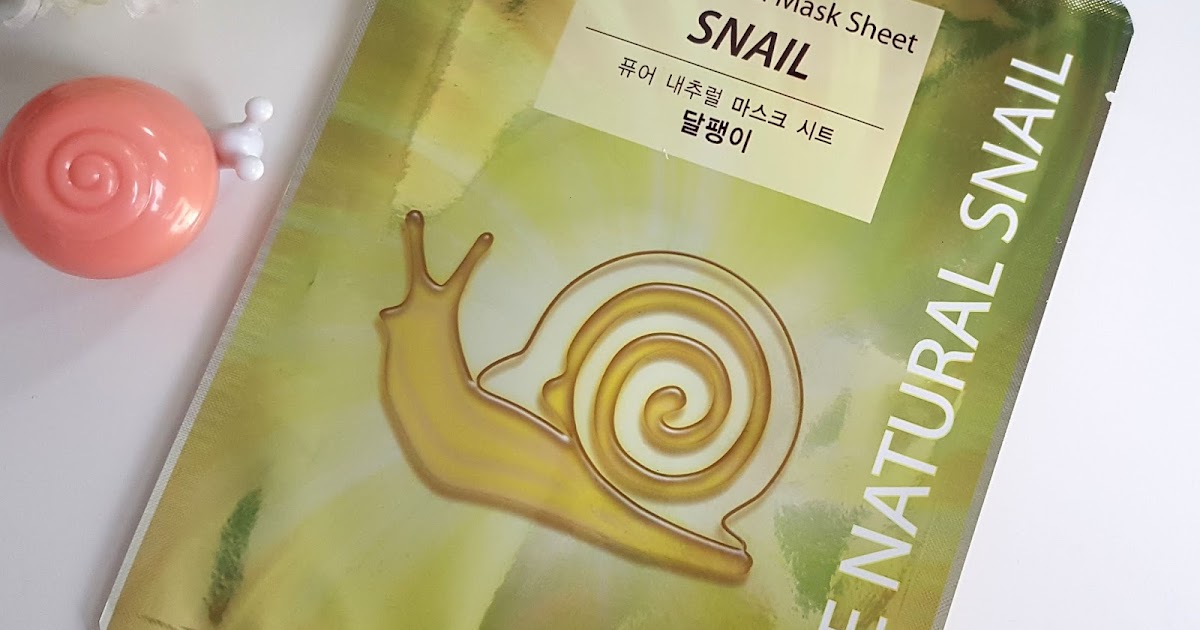 SNAIL Skincare Sunday The Saem Pure Natural Mask Sheet Review See