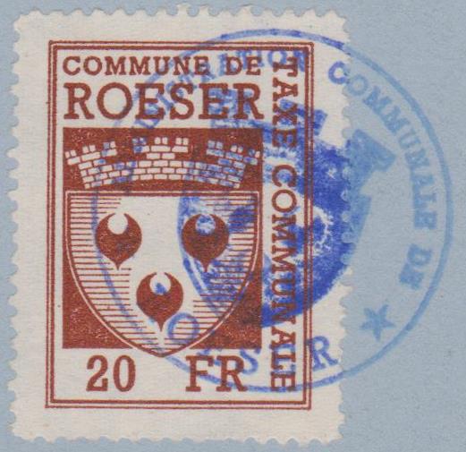 Luxembourg Communal Revenue Stamps: Roeser