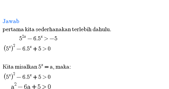 Contoh Soal Pertidaksamaan Eksponen Dan Pembahasannya