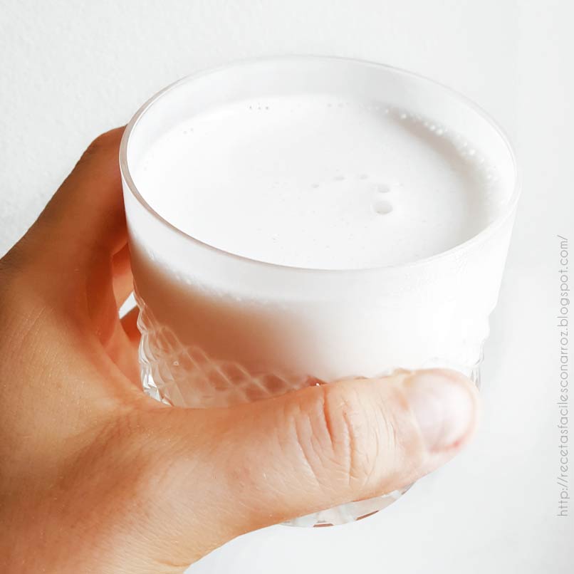 receta smoothie de horchata de arroz