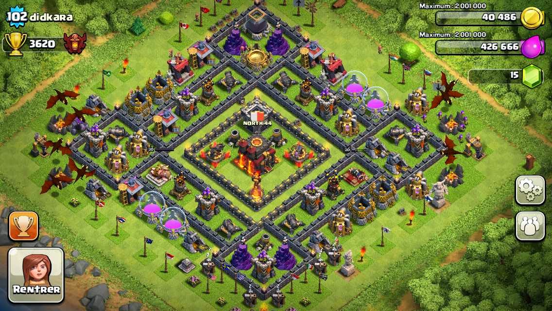 Game of War Fire Age Strategy Clash Of Clans Town Hall 10 Base Layout