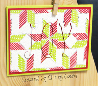 Stampin' Up! Christmas Quilt Eclipse Card by Shirley Casey