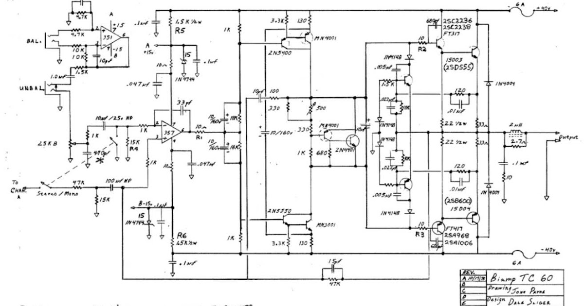 Skema audio power amplifier: Skema ampli