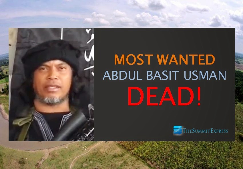 Terrorist Abdul Basit Usman is dead - local officials confirmed