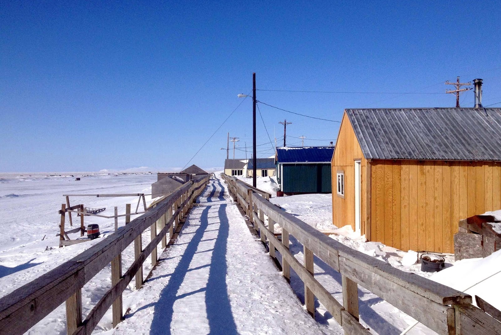 Ultima Thule Nightmute, Alaska isolation and poverty on the wet tundra.