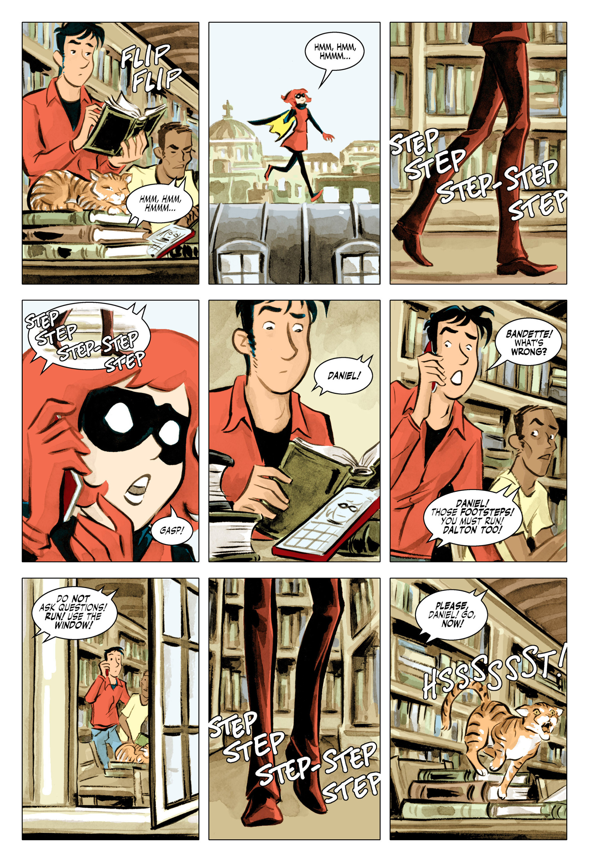 Read online Bandette (2012) comic -  Issue #6 - 9