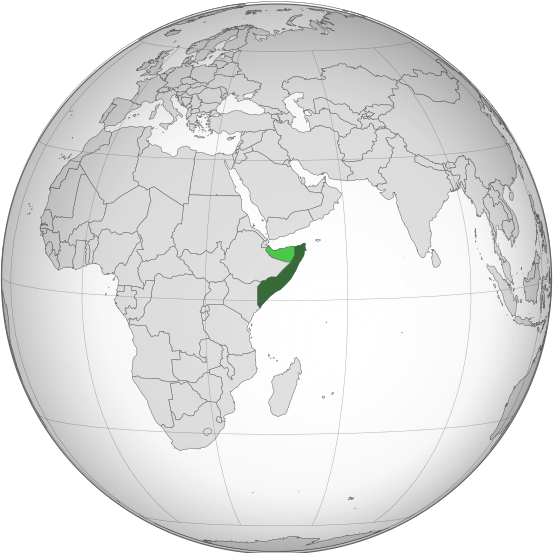 Letak negara Somalia