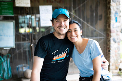Isaías durante su viaje solidario a Bolivia