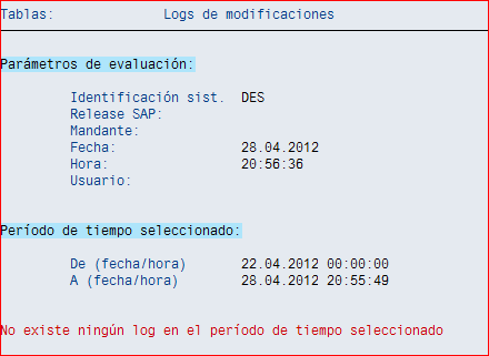 Log de modificaciones de tablas | Blog de SAP