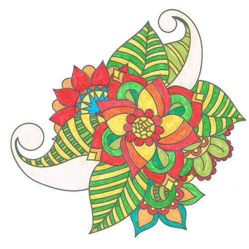 Ausmalbücher für Erwachsene: Malbuch Erwachsene für Senioren - BLUMEN