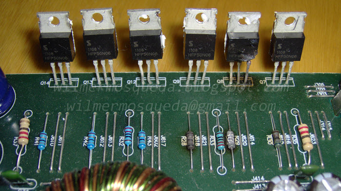 El Blog de Wilmer Mosqueda: Reparación de Amplificador MOSFET mono ...