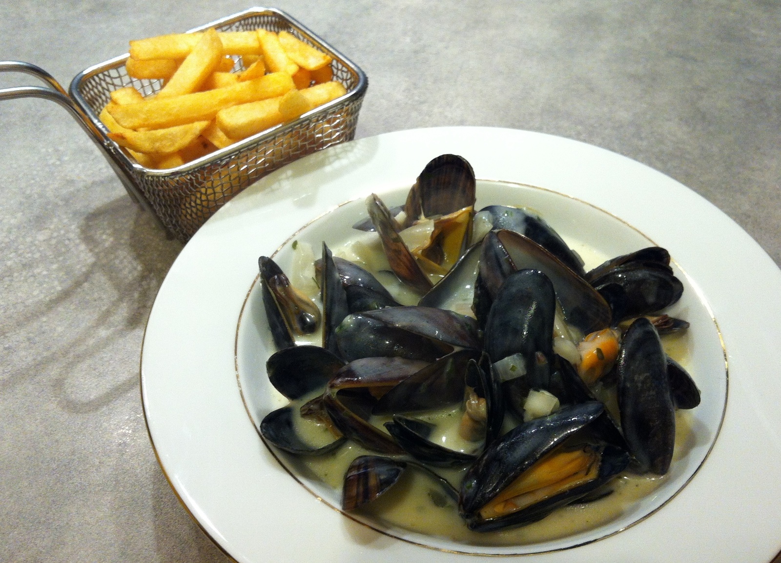 Chen Gai France :): moule marinière à la crème