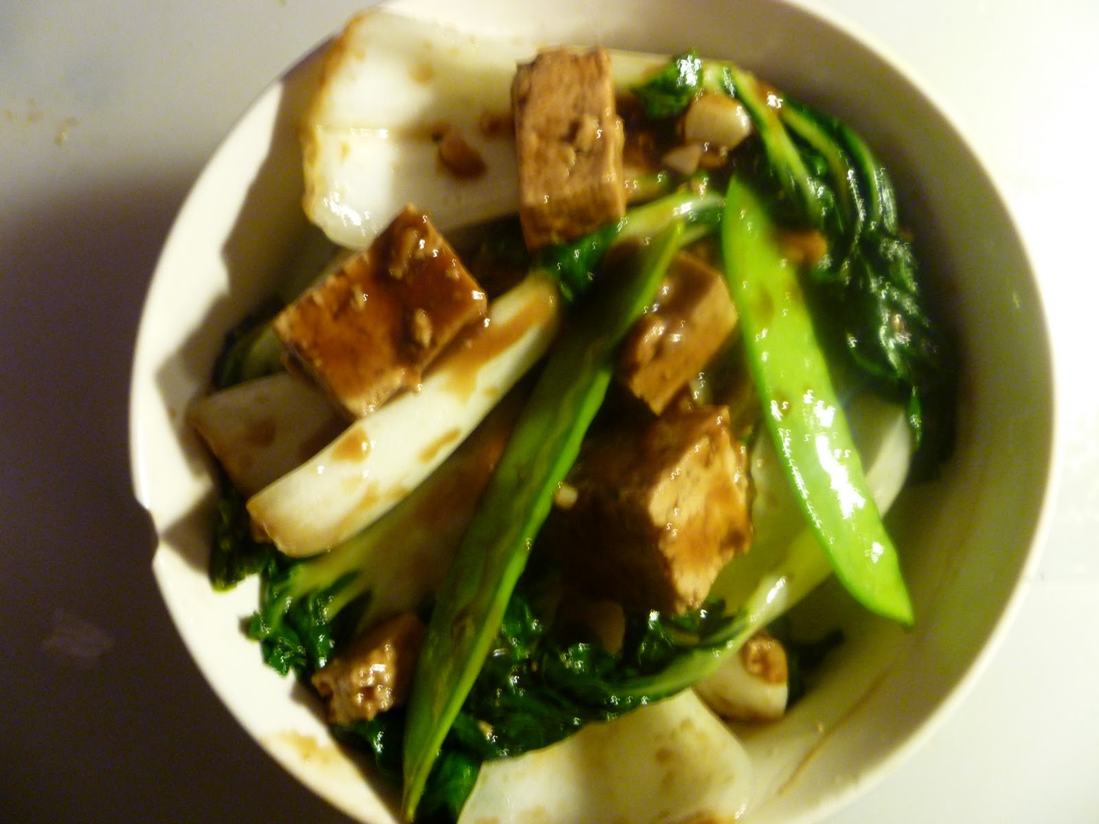The Gourmet Student Baby Bok Choy and Tofu Stir Fry