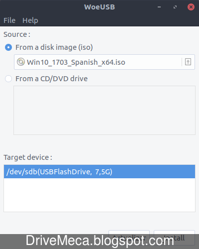 Elegimos el ISO a instalar en USB Elegimos el ISO a instalar en USB