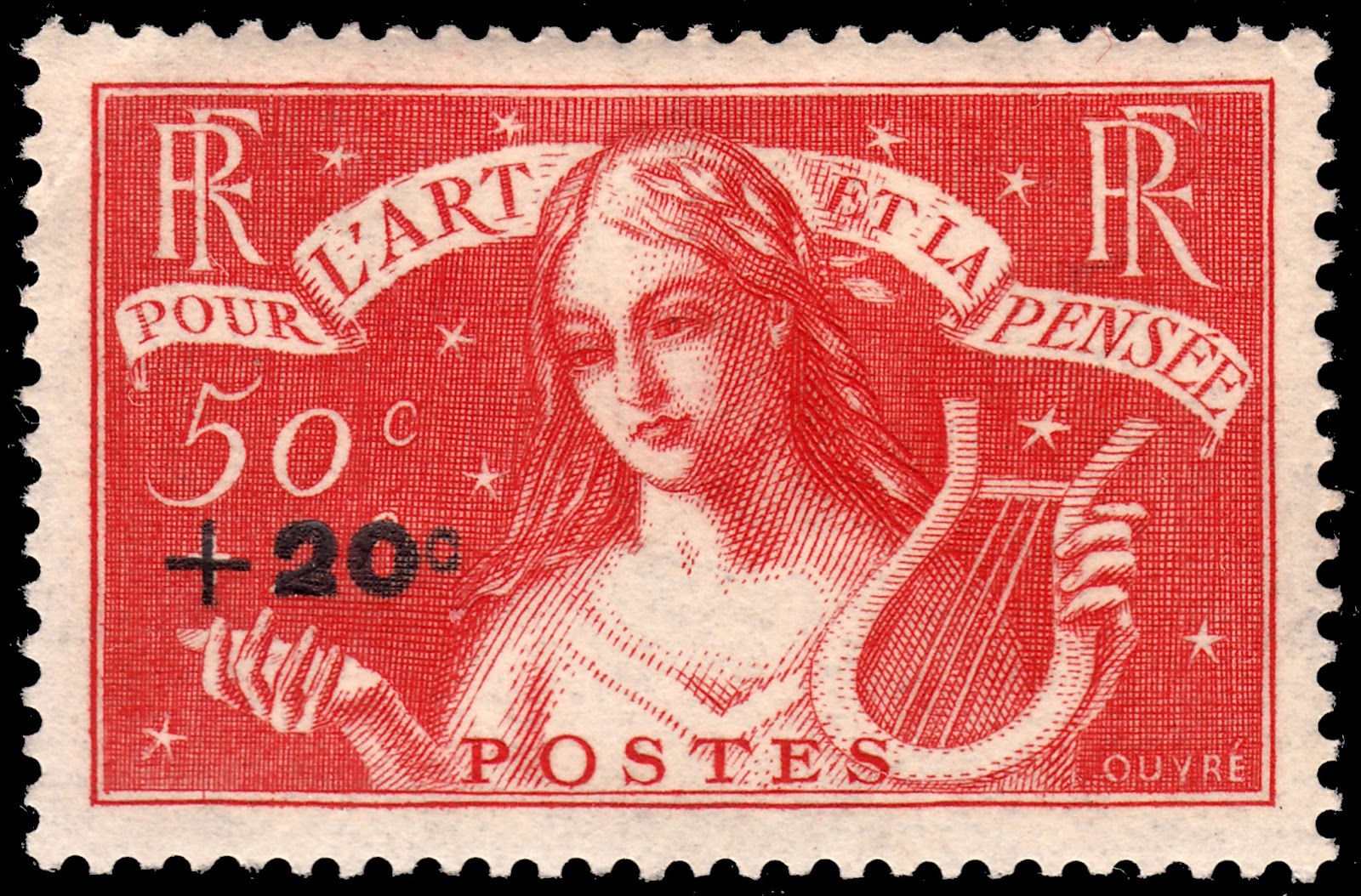 French Stamp Engravers! France 1935 Unemployed Intellectuals Stamps