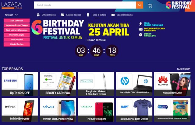 Ulang Tahun Lazada Ke 6 Dapatkan Banyak Promo Menarik Hanya 3